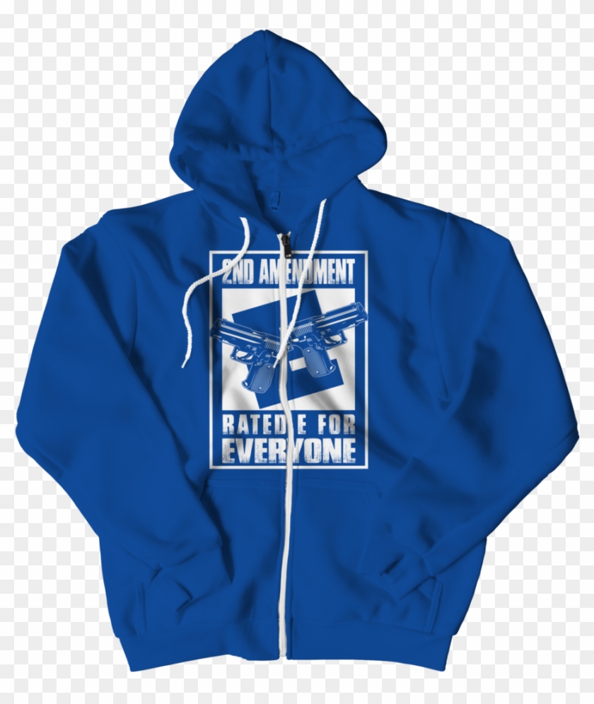 2nd Amendment Rated E For Everyone, Zipper Hoodie - Mom Rated E For Everyone Clipart