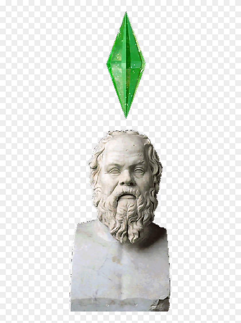 #socrates #sims #vaporwave #vaporsims #art #statue - Socrates Busto Clipart #2591861