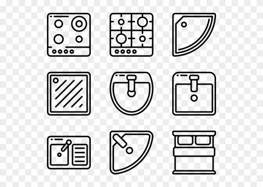 Plan Furniture - Adobe Icon Vector Clipart #2592186