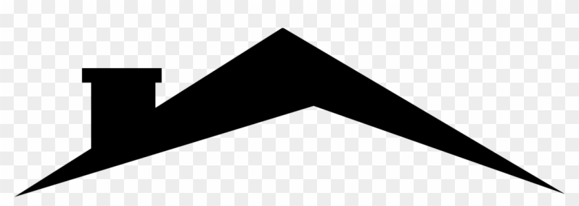 Rooftop Icon Black - Triangle Clipart