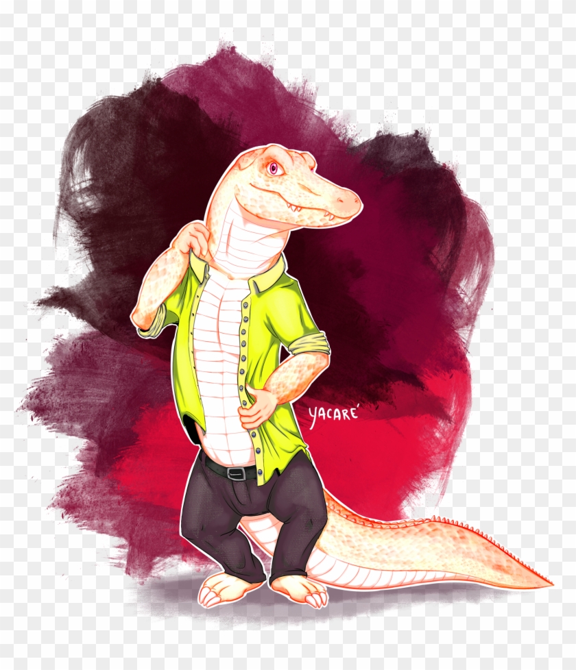 Drawing Crocodile Yacares - Illustration Clipart