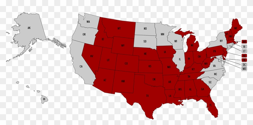 Franchise Opportunities Available For Garagefloorcoating - Choropleth Map Trump Vs Hillary Clipart #2594409