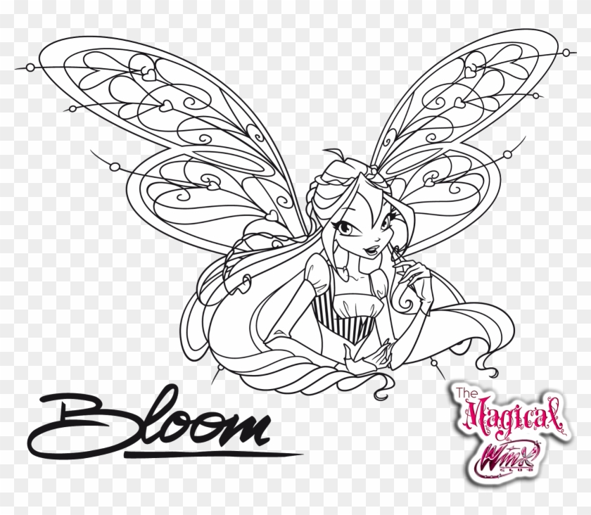 Mcdonalds Logo Coloring Page Coloring Pages Winx Bloom Clipart 2594766 Pikpng
