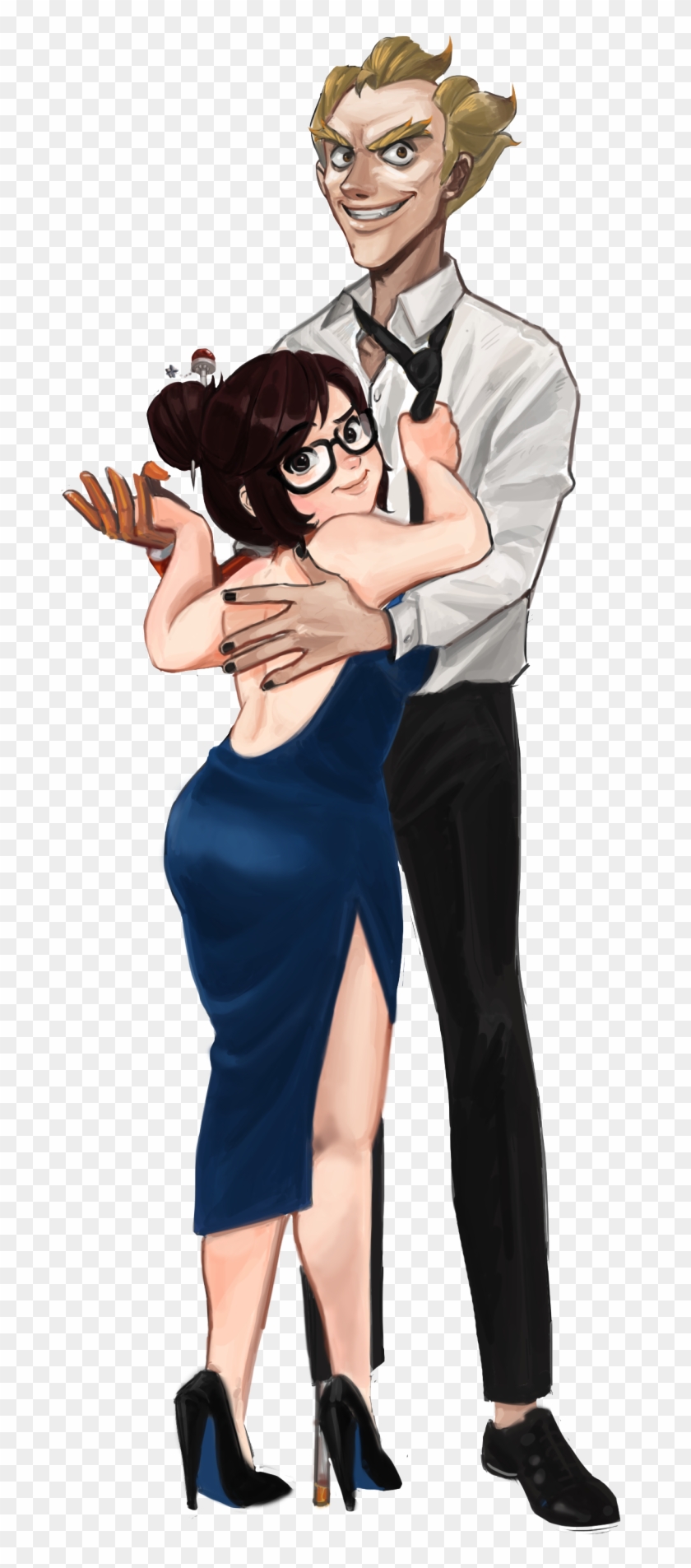 “ Meihem ” Doodle Books, Overwatch Comic, Cartoon Ships, - Formal Wear Clipart