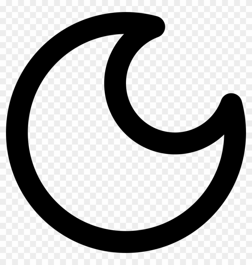 Png File Svg - Crescent Moon Symbol Clipart #2595022