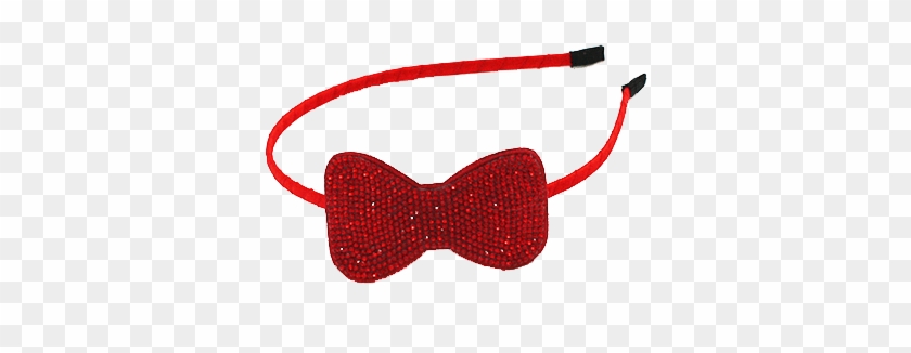 Chicky Swag Rhinestone Bow Headband - Carmine Clipart