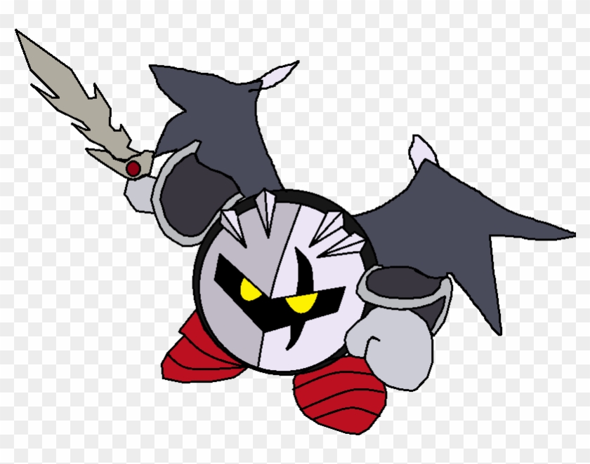 Dark Meta Knight - Dark Meta Knight Drawing Clipart #2595625