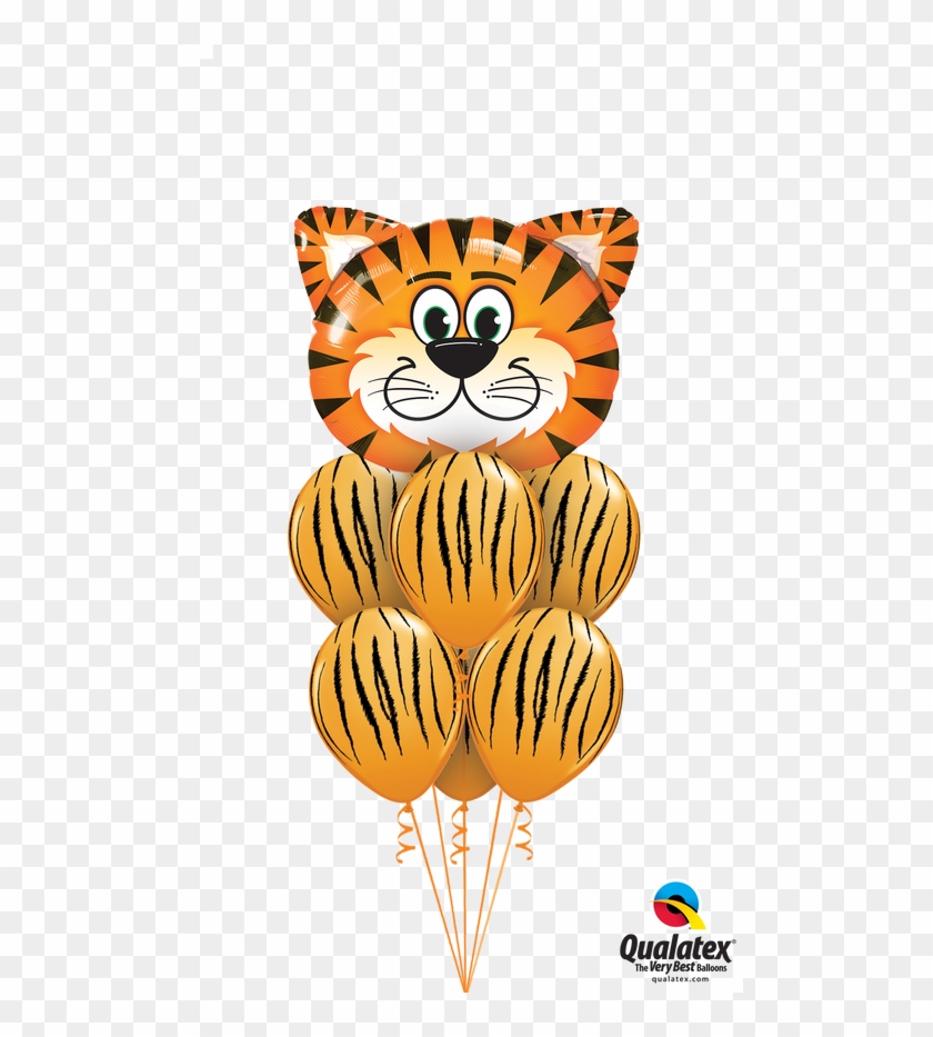 This Bouquet, Featuring The “tickled Tiger” Microfoil - Tema Decoración De Cumpleaños La Vaca Lola Clipart