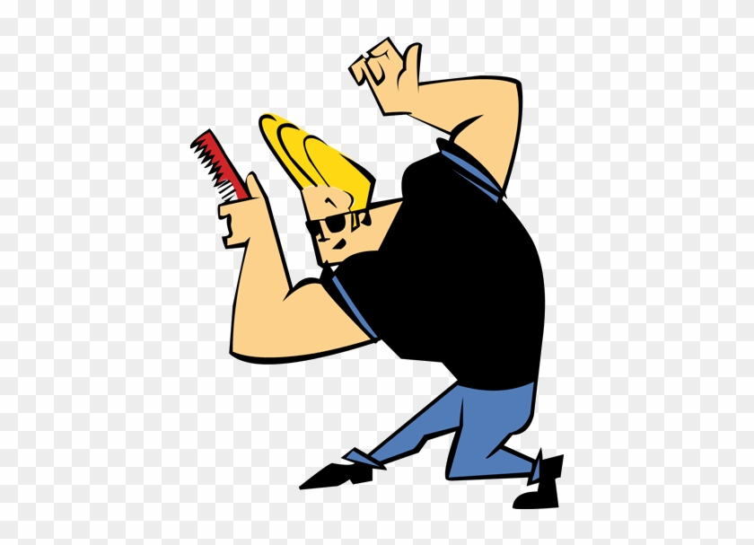 Johnny Bravo Hair Style - Johnny Bravo Combing Hair Clipart