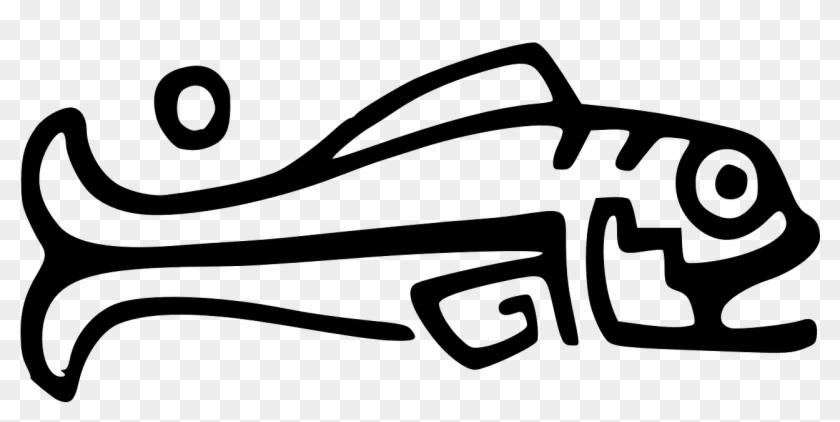 Aztec Fish Symbol Clipart