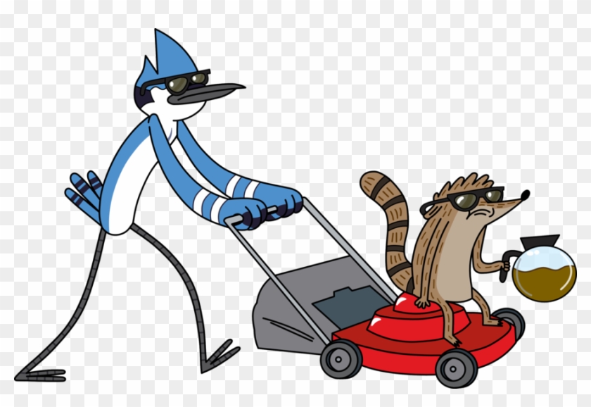 Mordecai And Rigby Cool - Regular Show Png Clipart
