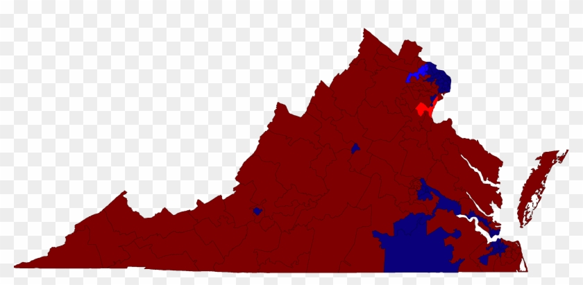 Virginia House Of Delegates Election Results Map 2015 - Virginia Election Results 2018 Map Clipart #2597053