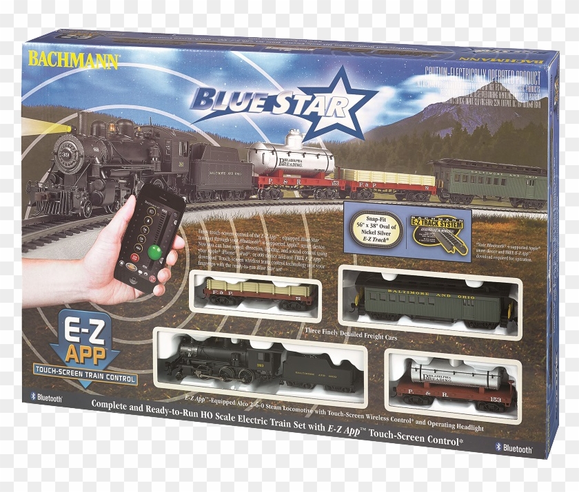 Blue Star Ho Train Set E-z App™ Train Control - Electric Ho Scale Train Set Clipart