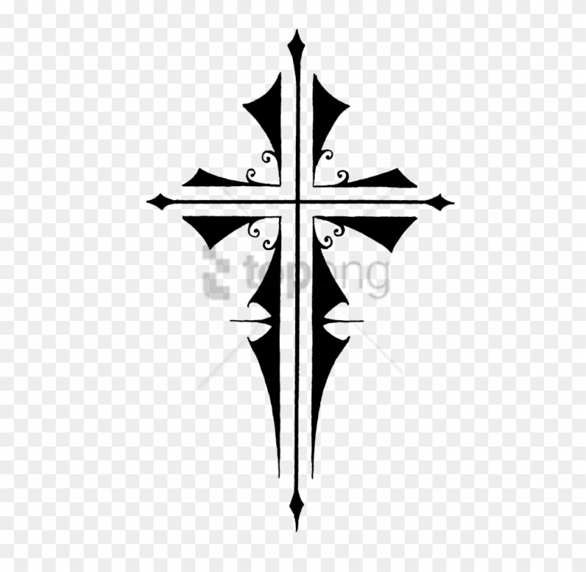 Free Png Cross Tatto Png Image With Transparent Background - Transparent Cross Tattoo Png Clipart