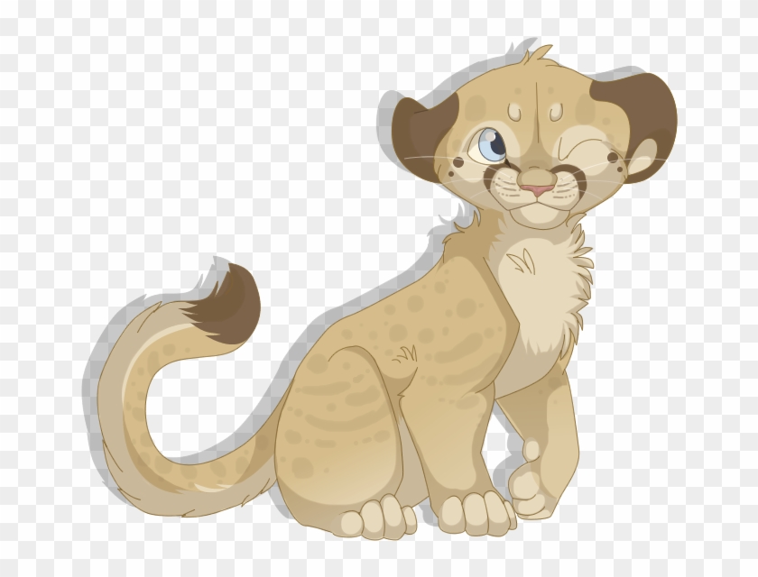 Mountain Lion Cub By Mbpanther - Cute Mountain Lion Drawing Clipart