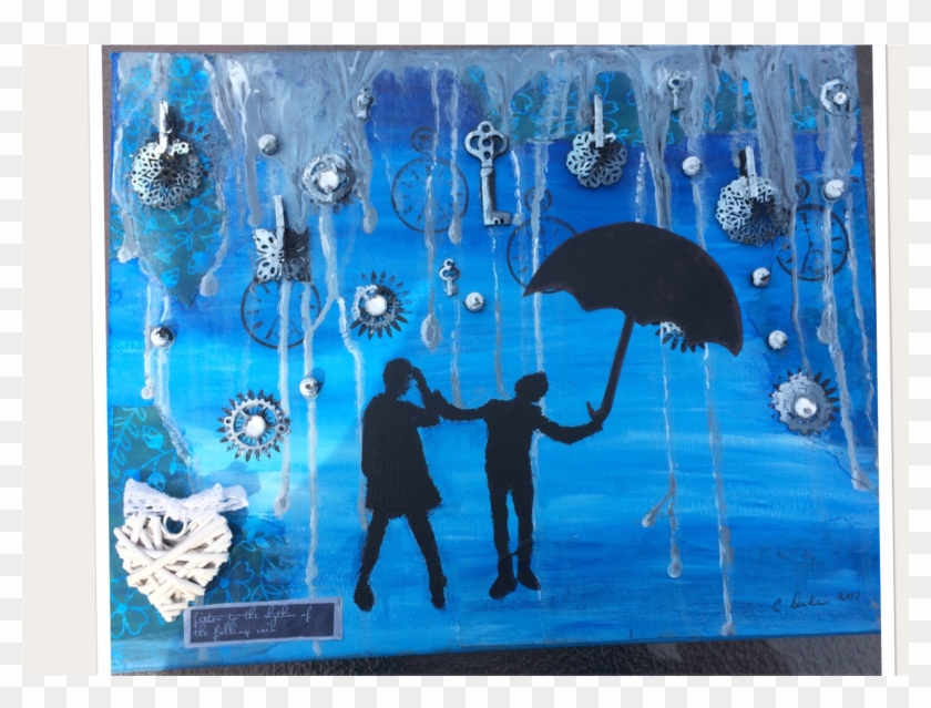 Mixed Media Steampunk Listen To Falling Mediasteampunk - Umbrella Clipart #2597609