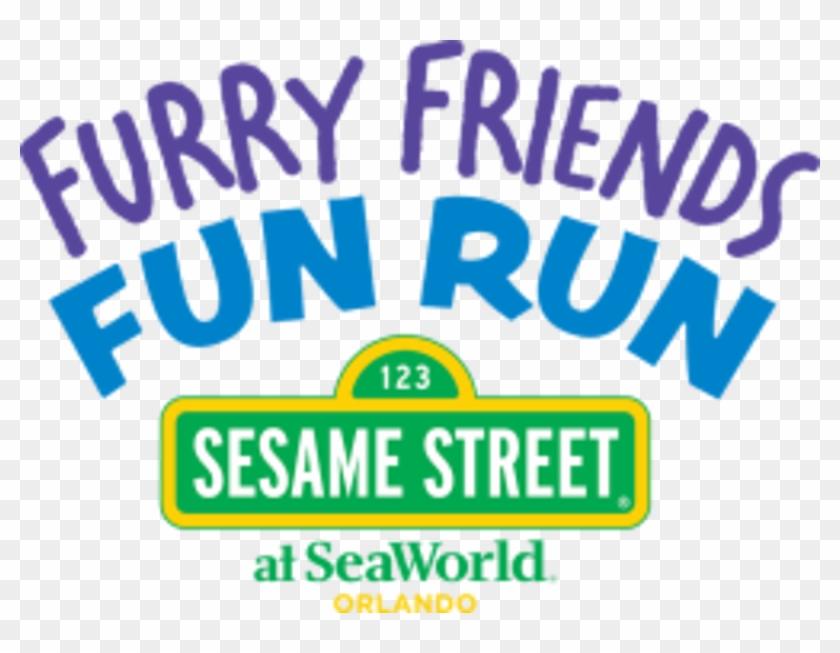 Furry Friends Fun Run At Sesame Street At Seaworld - Sesame Street Sign Clipart #2597908