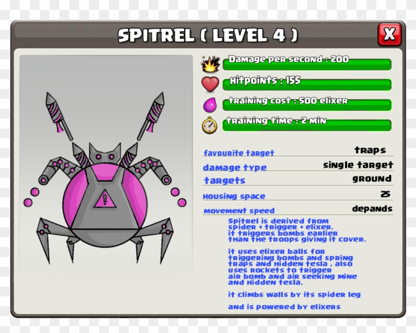 A Trap Triggerer - Clash Of Clans Roaster Clipart #2598023