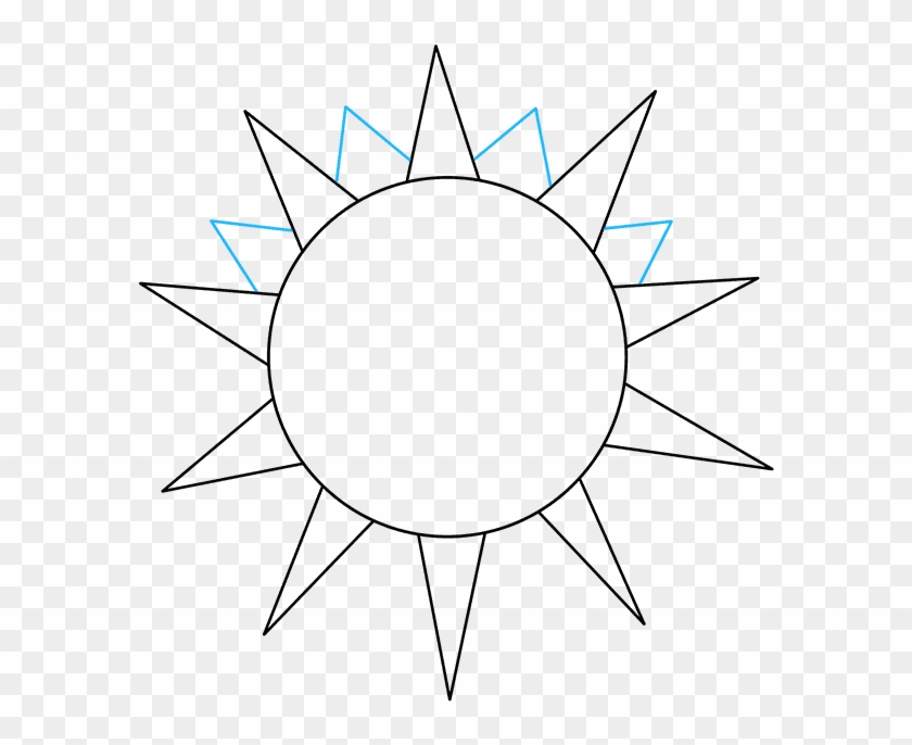 How To Draw Sun - Drawing Picture Of Sun Clipart #2598431