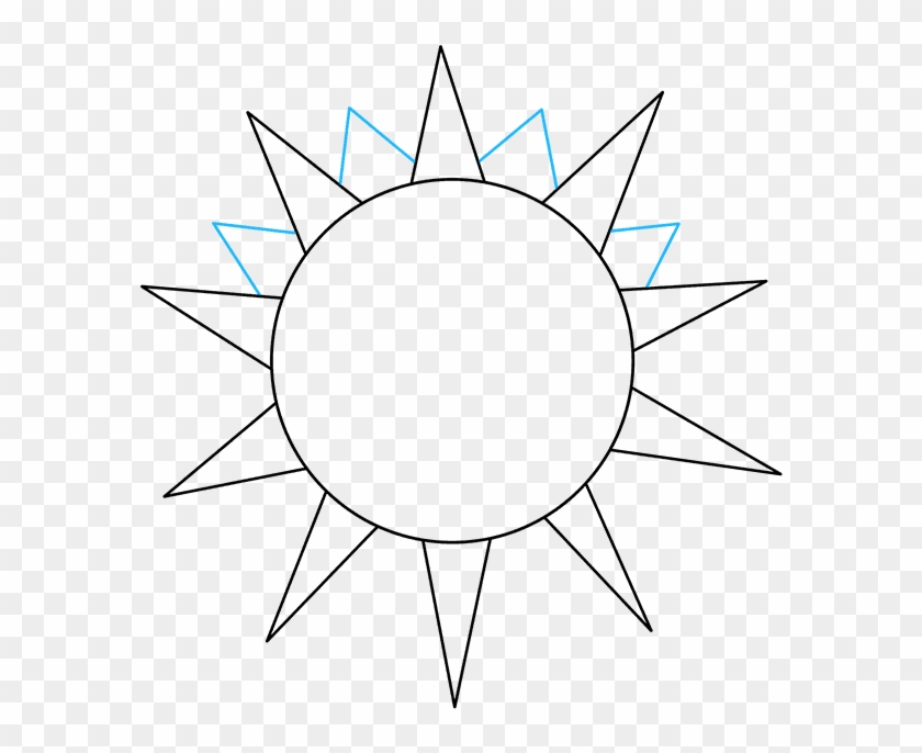 How To Draw Sun - Drawing Picture Of Sun Clipart