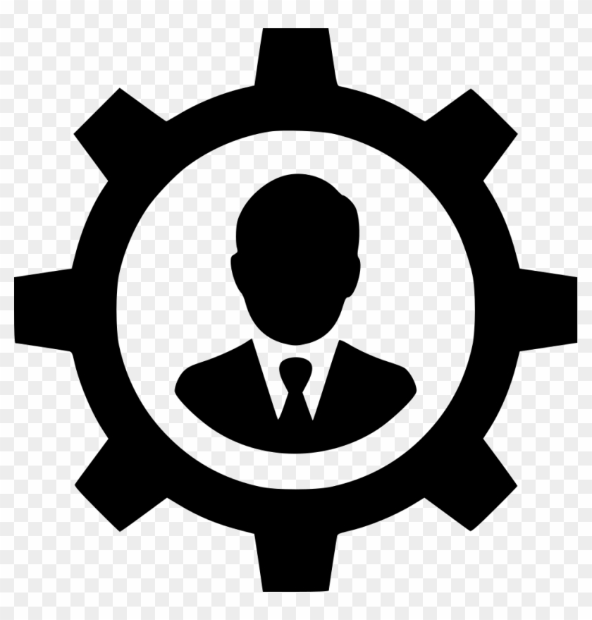 Gear User Account Person Configure Control Comments - Security Settings Icon Clipart