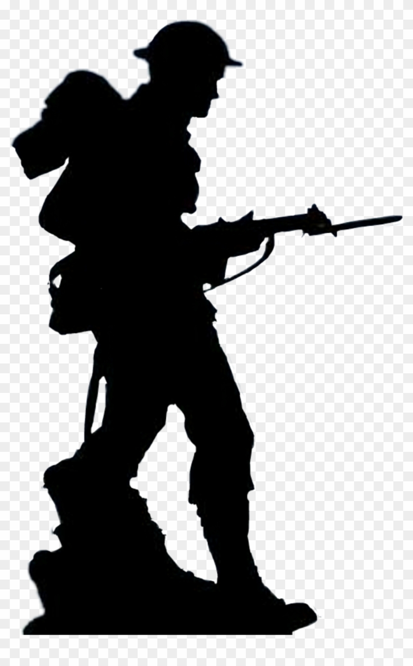 Soldier Sticker - Remembrance Day Shadow Of Soldier Clipart