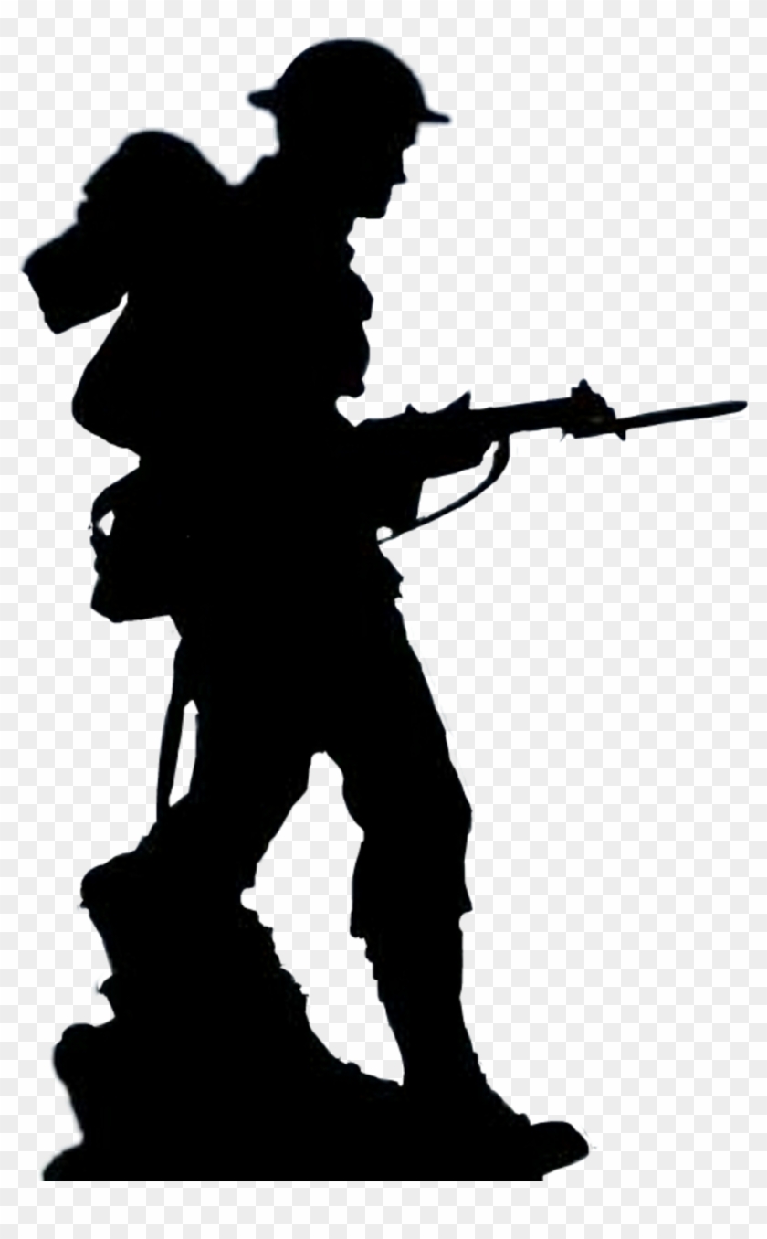 Soldier Sticker - Remembrance Day Shadow Of Soldier Clipart #260081