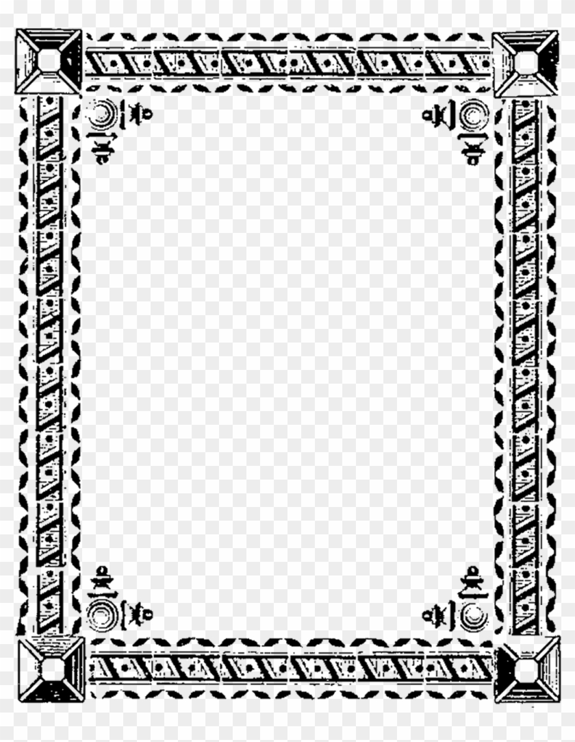 Square Digital Frame - Decorative Square Border Design Clipart #260226