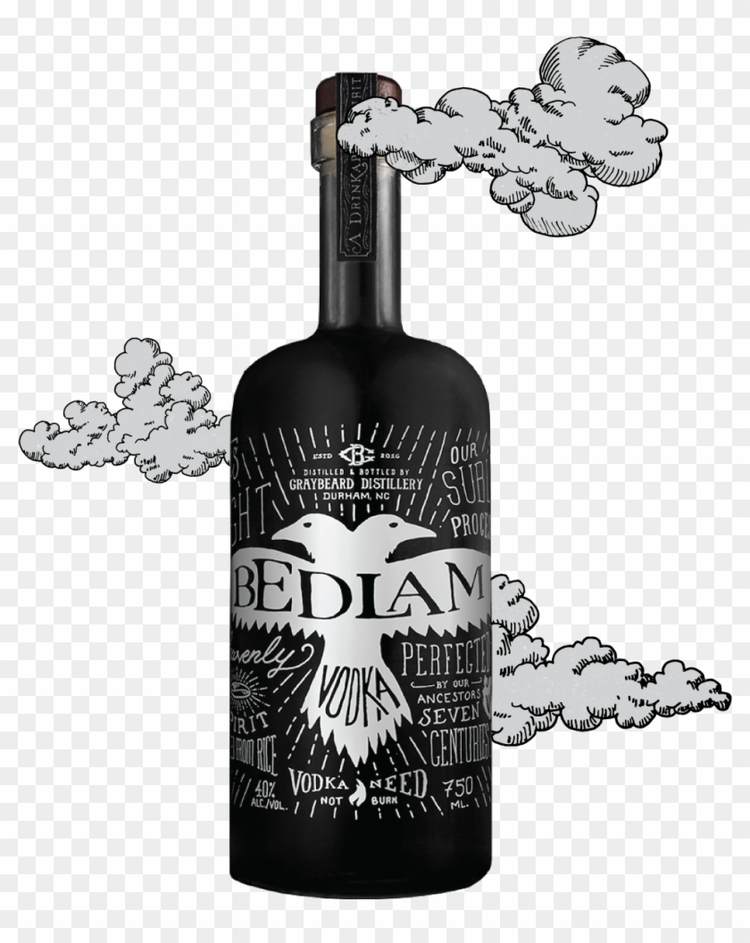 The Little White Heart Of The Smoothest Vodka In The - Bedlam Vodka Clipart #260373