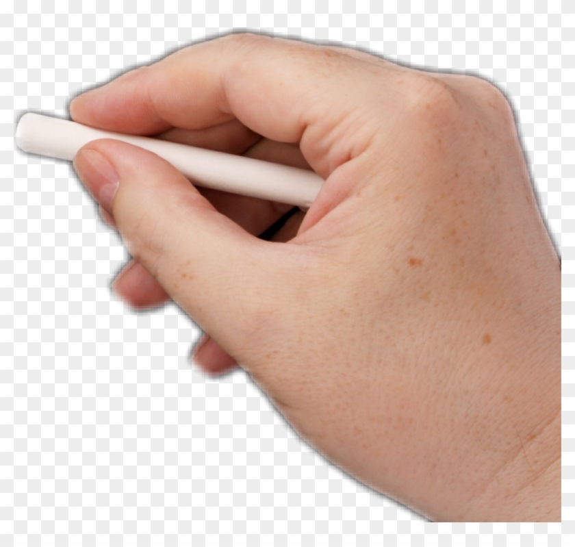 Hand Sticker - Hand With Chalk Png Clipart #260481