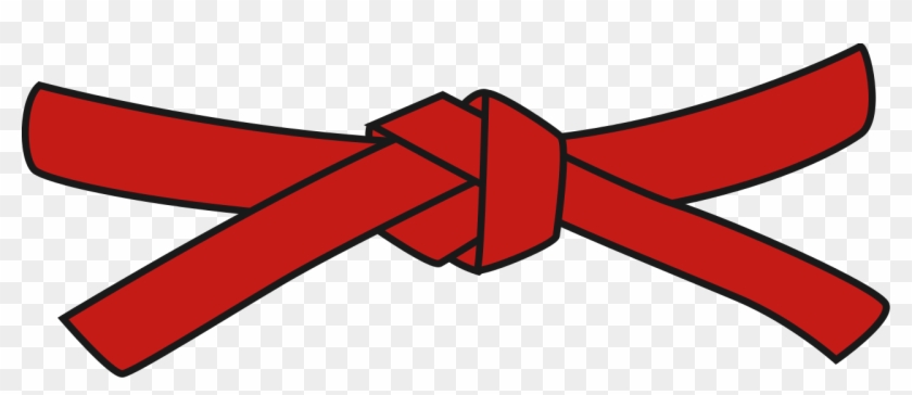 Red Karate Belt - Taekwondo Red Belt Clipart #260779