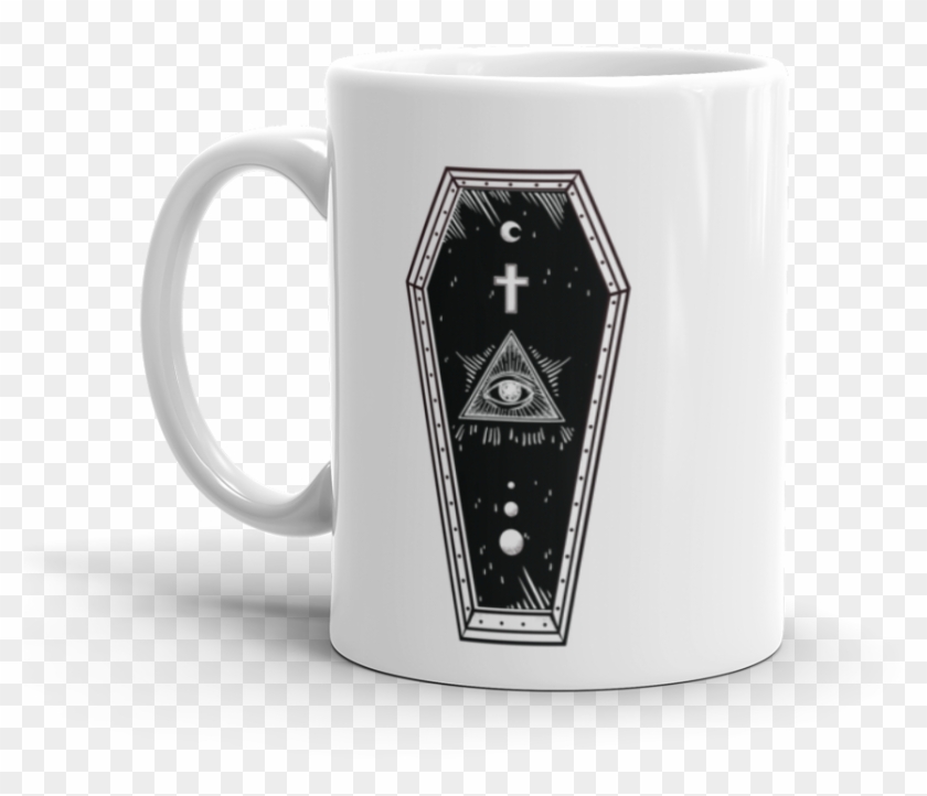 Coffin Mug White - Aesthetic Mug Clipart