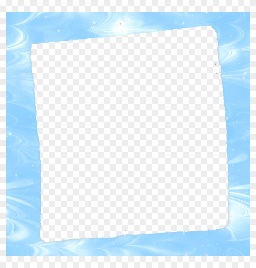 Aqua Border Frame Png Free Download - Baby Blue Frame Png Clipart #261019