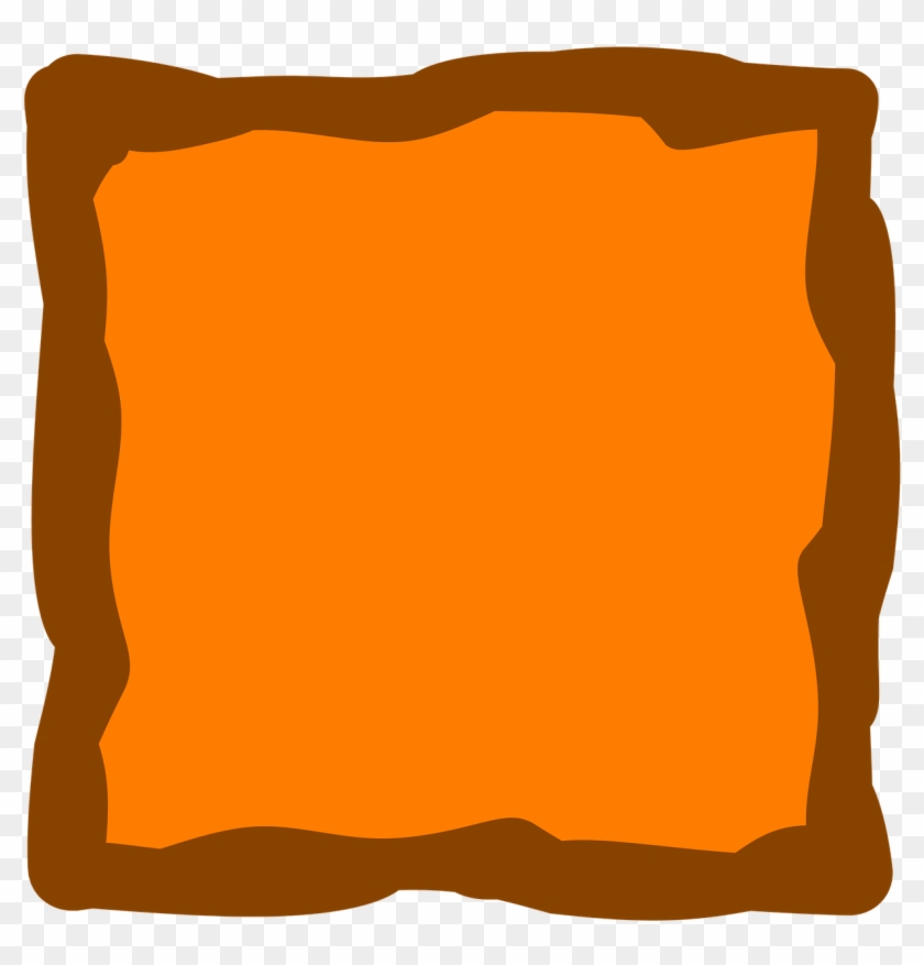 Frame,borders And Frames - Orange Square Border Png Clipart