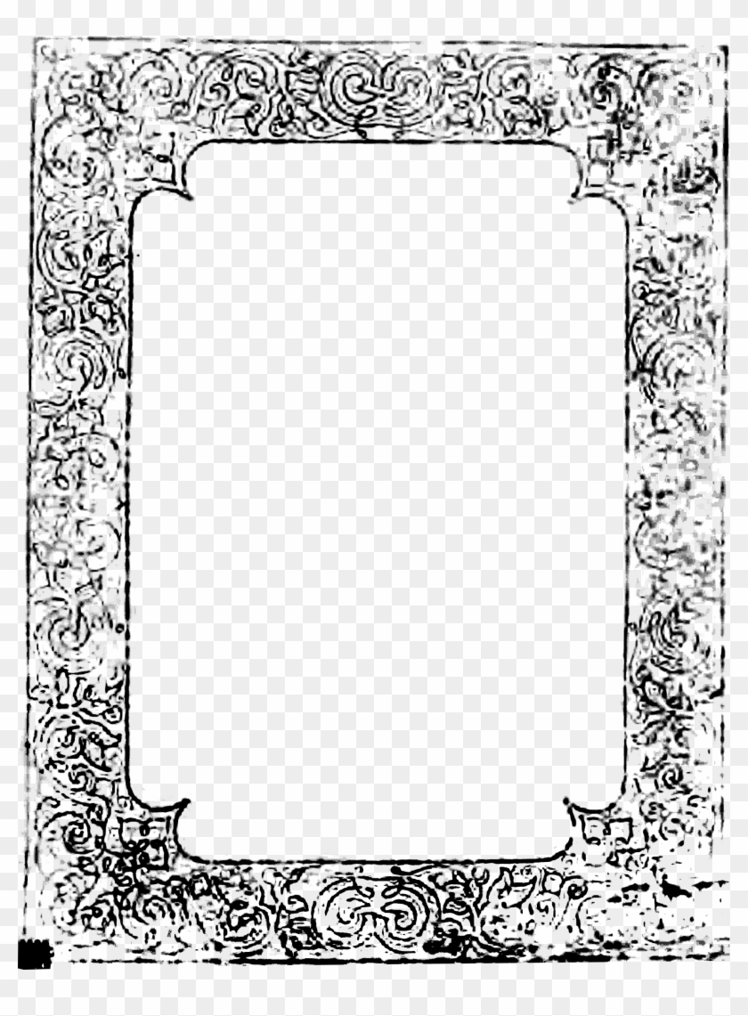 Forlorn Hope Border Black - Gothic Border Clipart