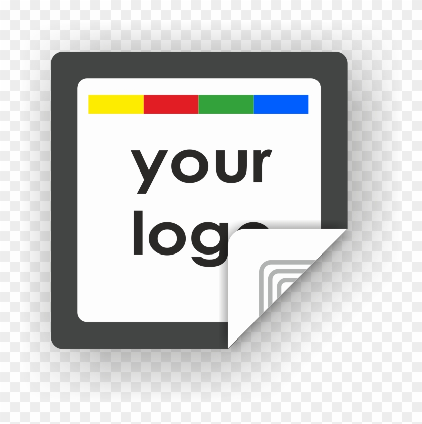 Custom Logo Square Sticker Border - Sticker Clipart