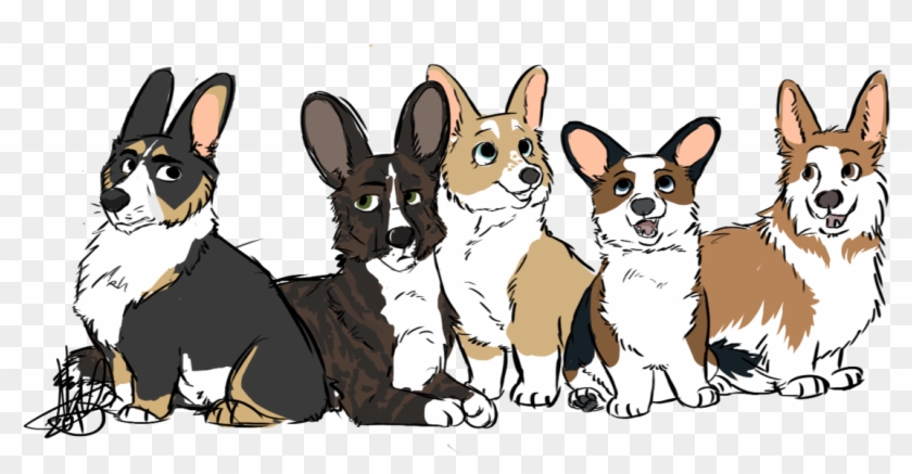 Drawn Corgi Transparent - Pembroke Welsh Corgi Clipart #261727