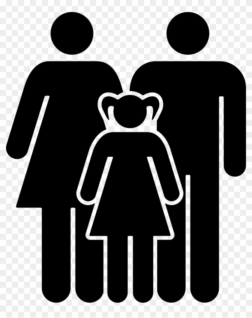 Mother Father And Daughter Family Group Comments Icon Family Svg Clipart 261897 Pikpng