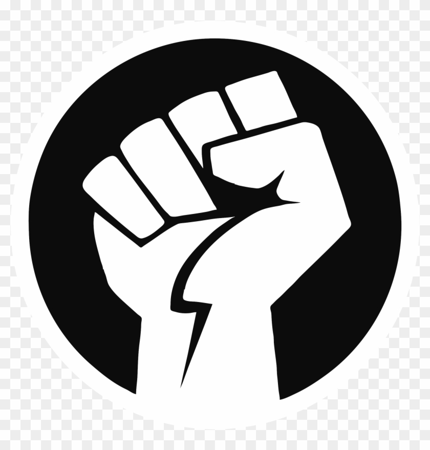 Picture Royalty Free Library Power Bw By Antti Leppa - Black Power Fist Transparent Clipart #261973