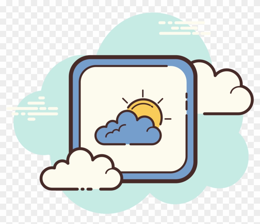 Partly Cloudy Day Icon - Love Icono Clipart