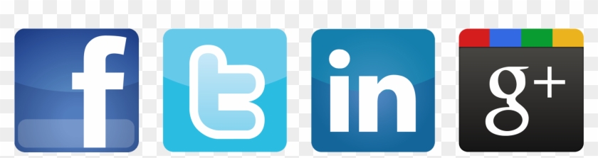 Social Media Marketing Blog Button - Linkedin And Facebook Logos Clipart