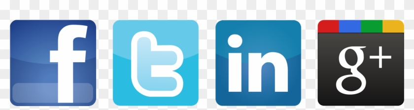 Social Media Marketing Blog Button - Linkedin And Facebook Logos Clipart #262502
