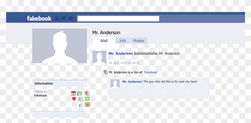 This Free Icons Png Design Of Facebook/fakebook Template Clipart #262741