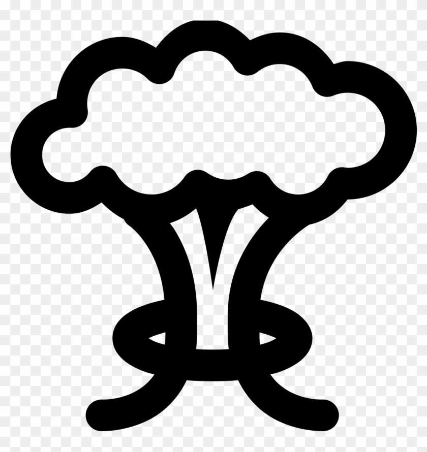 Vector Mushroom Vector Black And White - Mushroom Cloud Vector Free Clipart #263271