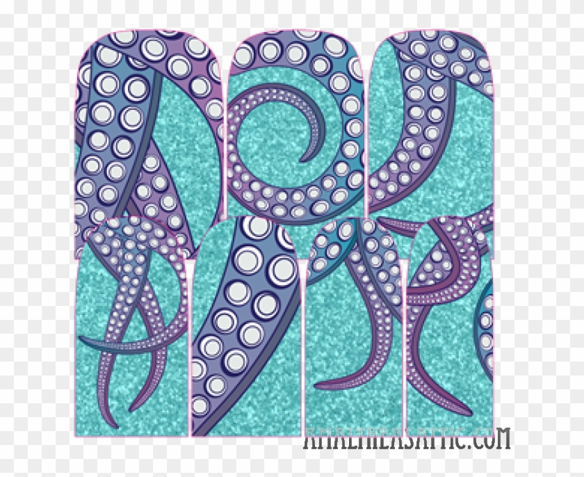 Tentacle Nail Wrap , Png Download - Paisley Clipart