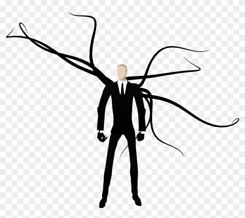 Clipart Info - Slender Man White Background - Png Download