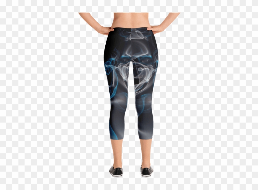 Blue Smoke Capri Leggings - Polynesian Designs Clipart #263693