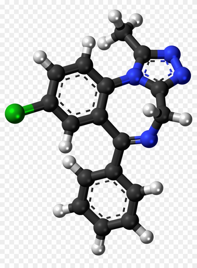 Alprazolam Molecule Ball - Acétamipride Clipart