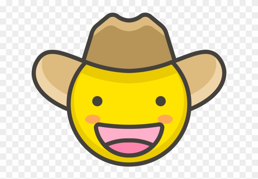 Cowboy Hat Face Emoji - Hat Clipart #263752