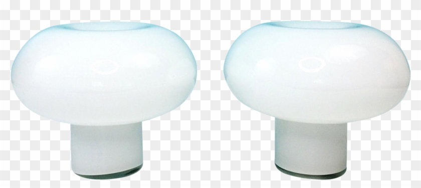 Danish Modern Glass Mushroom Cloud Lamps Clipart #263815